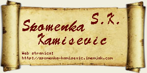 Spomenka Kamišević vizit kartica